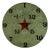 Vintage Mid 20th Century Round Ring Toss Game Board With Red Star For Sale
