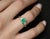 Late 20th Century Gia Colombian No Oil Emerald & 0.18ct Diamond Platinum Ring Size 6 For Sale In New York - Image 6 of 18