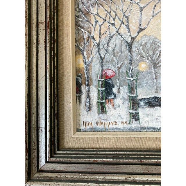 Wood Impressionism Oil on Board Guy C. Wiggins For Sale - Image 7 of 10