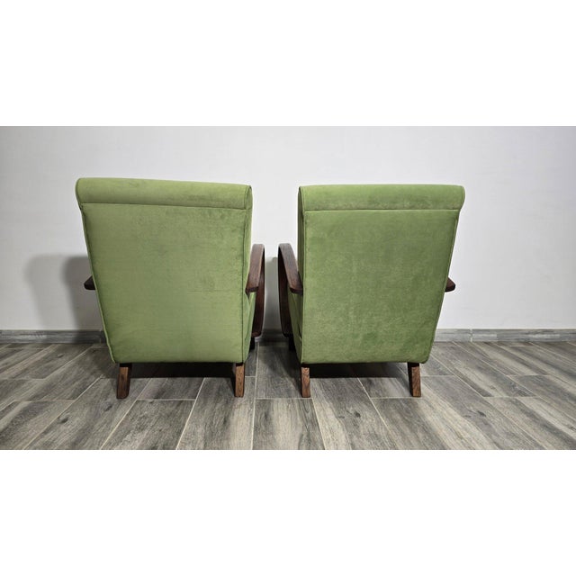 Set of Lounge Chairs by Jindrich Halabala, 1940s For Sale - Image 4 of 14