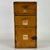 A spectacular character piece; a late 19th Century hand constructed and painted pine wood apothecary cabinet. It has two...