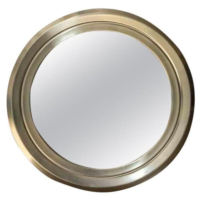 Silver Vintage Wall Mirror in Metal and Glass by Gianni Moscatelli, 1970s For Sale - Image 8 of 8