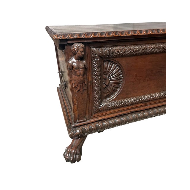 Antique Renaissance Cassone in Walnut, 1580 For Sale - Image 6 of 10