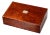 Handsome Quality Wood Patterned Veneer Antique Jewelry Trinket Box For Sale
