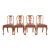 Romweber Antique Georgian Carved Walnut Dining Chairs, Set of Four For Sale