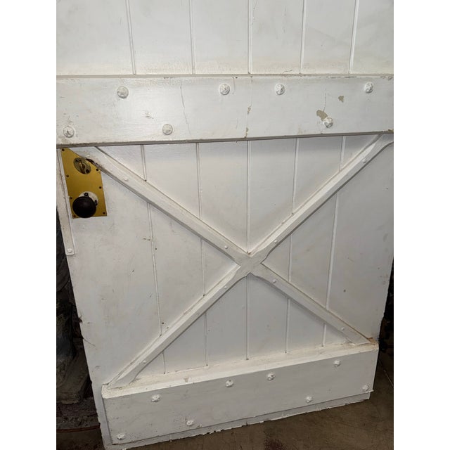 Incredible Rare 1920’s Hand-Carved Spanish Galleon Front Door With Speakeasy For Sale - Image 10 of 12