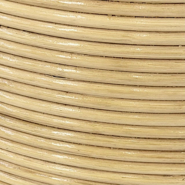 Wood Style of Gabriella Crespi Pencil Reed Side/End Table, 1970 For Sale - Image 7 of 7