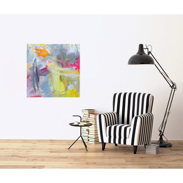 "Partially Sunny" by Trixie Pitts Abstract Expressionist Oil Painting For Sale In Nashville - Image 6 of 10