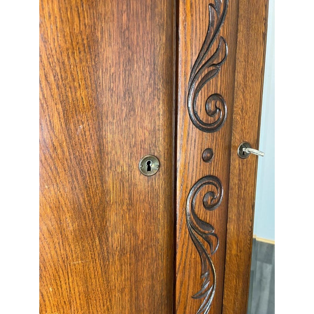 Glass French Wardrobe with Mirror For Sale - Image 7 of 14