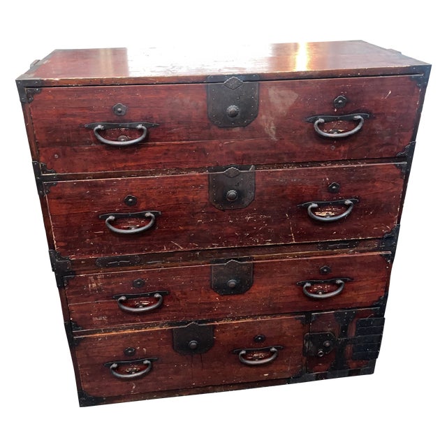 Antique Japanese Taisho Isho-Dansu Dresser, Meiji Period (1868 – 1912) For Sale