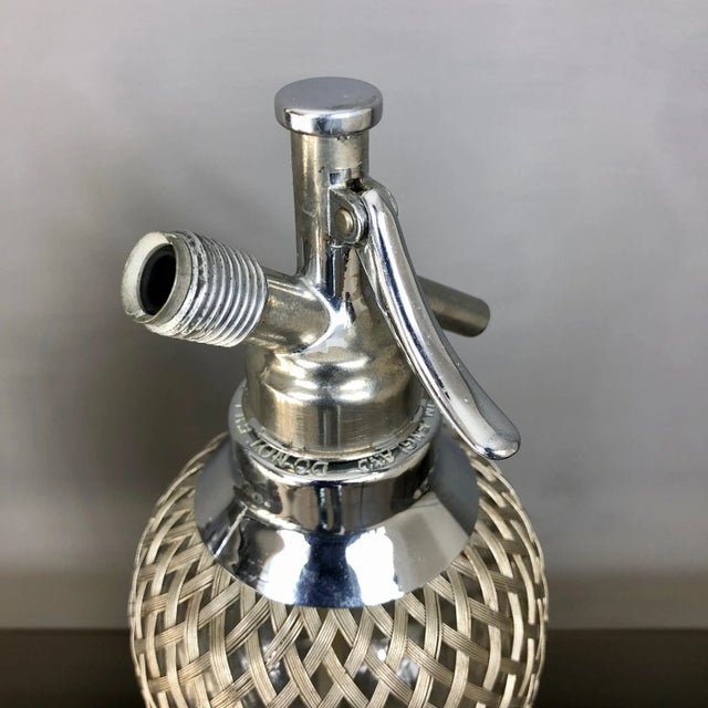 English Grey Metal Glass Siphon from Sparklest London, Set of 2 For Sale - Image 5 of 9