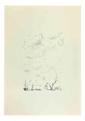 Filippo De Pisis, Cloud, 1960s, Lithograph