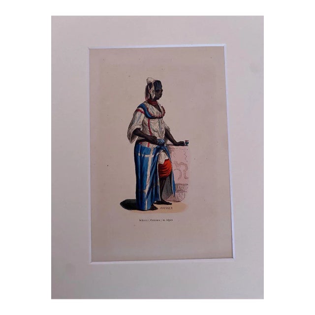 Unknown, Algerian Woman, Lithograph, 1851 For Sale
