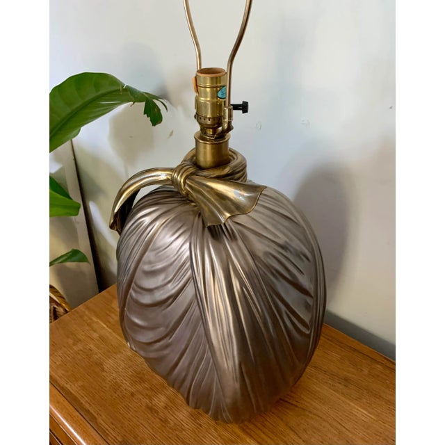 Late 20th Century Chapman Draped Fabric Table Lamp For Sale - Image 6 of 12
