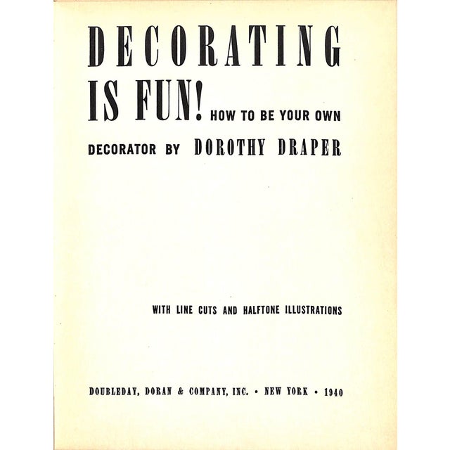 DRAPER, Dorothy [244] pp. Doubleday, Doran & Company, Inc. 1939 7 1/2" x 9 1/4" After being out of print for many years,...