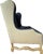 A Pair of Custom Blue Wingback Chairs Blue Herringbone by Mitchell Gold & Bob Williams / Navy Blue Linen by Restoration Hardware For Sale - Image 16 of 18