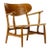 1960s Danish Modern / Mid Century Oak Lounge / Armchair – Attributed to Hans Wegner for Carl Hansen — Model Ch22 For Sale