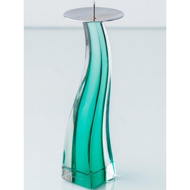 Murano Glass Candlestick by Giuliano Tosi, 2001 For Sale - Image 16 of 17