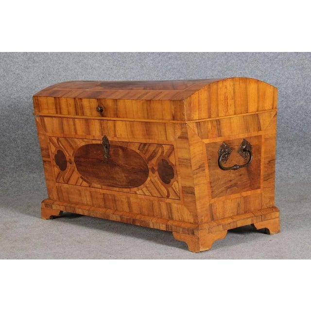Antique Biedermeier Chest with Walnut Inlay, Early 19th Century For Sale - Image 16 of 18