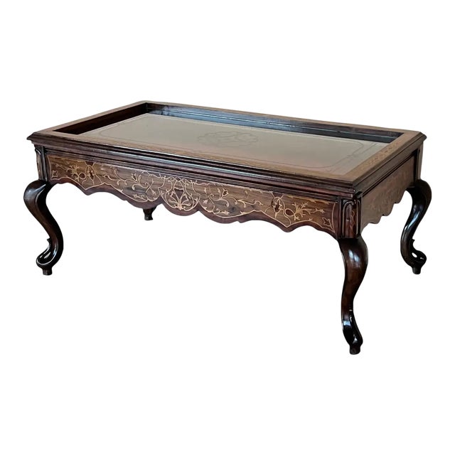 20th Victorian Style Bijouterie or Vitrine Low of Coffee Table For Sale