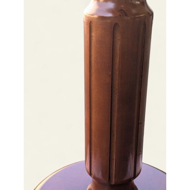 Hand-Turned Plant Stand in Real Wood, 1960s For Sale - Image 4 of 11