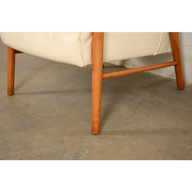 Leslie Diamond for Conant Ball Mid-Century Modern Sculpted Solid Birch Lounge Chair, 1950s For Sale - Image 11 of 14