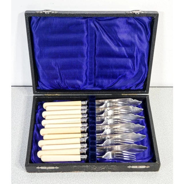 Victorian Dessert Cutlery in Sheffield, Set of 12 For Sale - Image 12 of 12