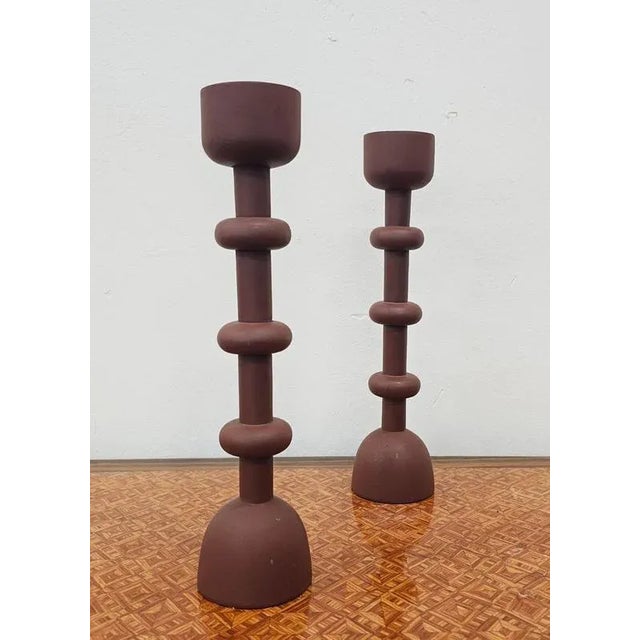 Vintage Candleholders, Italy, 1990s, Set of 2 For Sale - Image 3 of 8