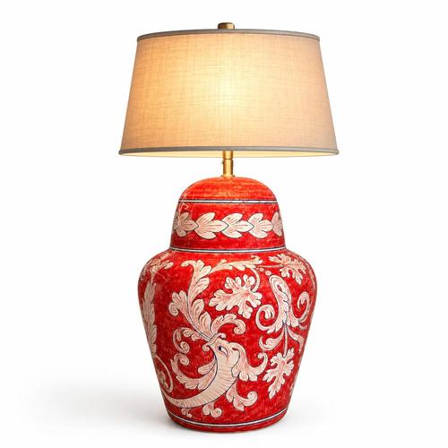 Sicilian Baroque Style Ceramic Lamp For Sale - Image 9 of 9