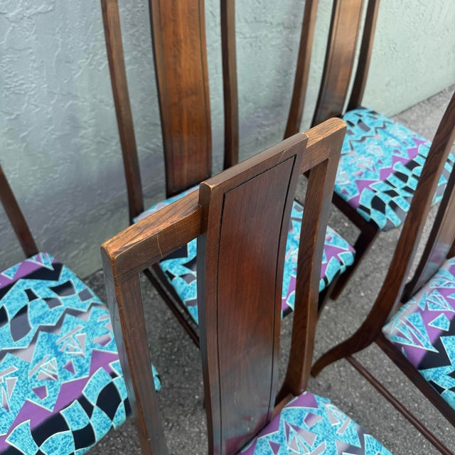 Mid Century Modern Walnut Dining Chairs by Stanley Furniture - Set of 6 For Sale - Image 10 of 11