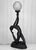 Art Deco Vintage Art Deco Nude Women Globe Figural Table Lamp For Sale - Image 3 of 15