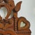 Antique Hand Carved Tramp Art Heart and Winged Motif Wall Pocket (Attr. John Frank Zadzora), 1934 For Sale - Image 4 of 12