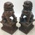 Chinese Pair of Vintage Bronze Foo Dogs – Guardian Lion Statues With Ball & Cub For Sale - Image 3 of 9