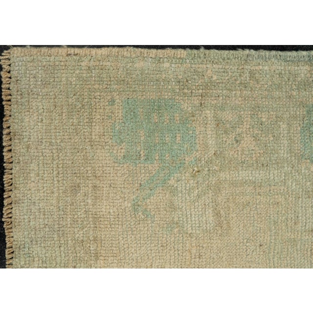 Early 21st Century Turkish Mini Rug Oriental Hand Knotted Vintage Rug 1'7" x 3'4" #21151 For Sale - Image 5 of 8