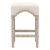 Wood Rue Wood & Linen Counter Stool For Sale - Image 7 of 7
