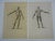 Pair of 18th century anatomy engravings depicting the human muscular system. Folio size. Extremely well drawn. These would...