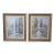 Pair Framed & Matted Meadow & Tree Scene Prints For Sale