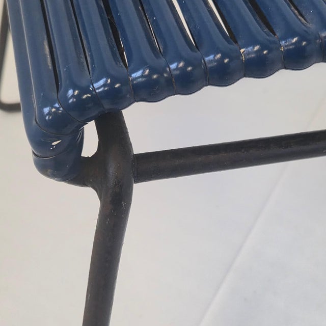 Vintage Metal and Plastic Scoubidou Chairs, 1950s, Set of 3 For Sale - Image 8 of 17