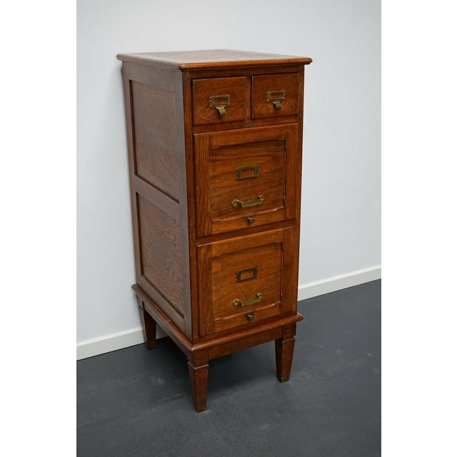 French Oak Apothecary Cabinet / Filing Cabinet, 1920s For Sale - Image 6 of 16