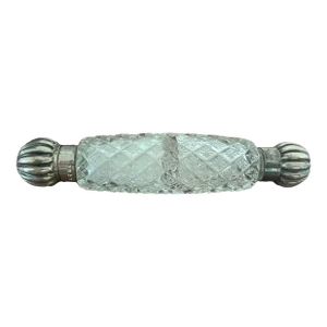 Double Bottle With 19th Silver and Crystal Salts