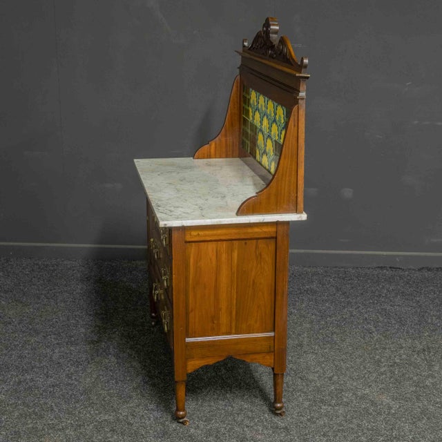 Victorian Walnut Washstand For Sale - Image 11 of 15