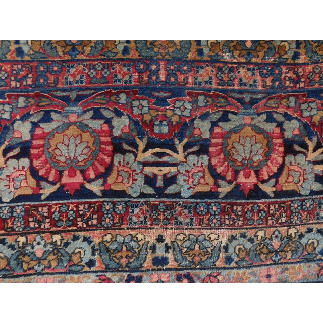 1900s Antique Persian Kerman Lavar Rug-9'x 13' For Sale - Image 9 of 13