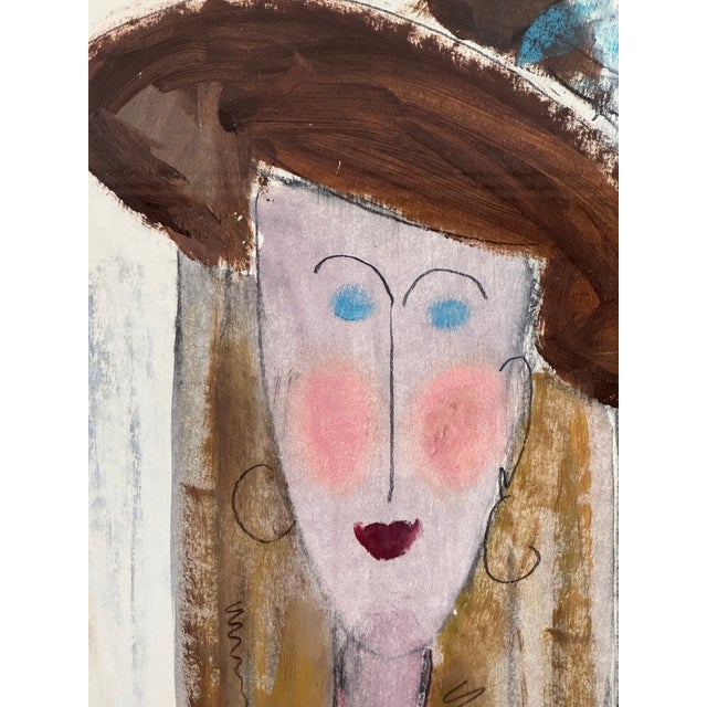 Portraiture Maxine Estachy French Portrait Painting For Sale - Image 3 of 8