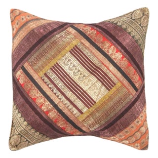 Pasargad DC Sari Silk Square Pillow Case For Sale