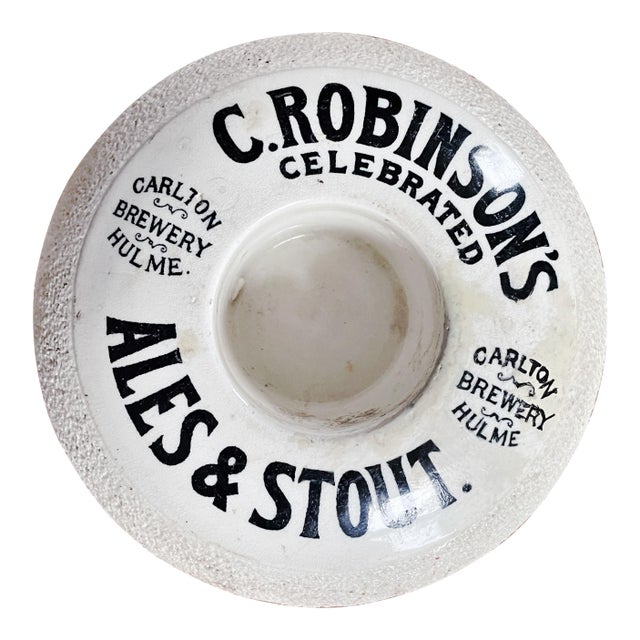 Antique English Ale & Stout Advertising Match Striker For Sale