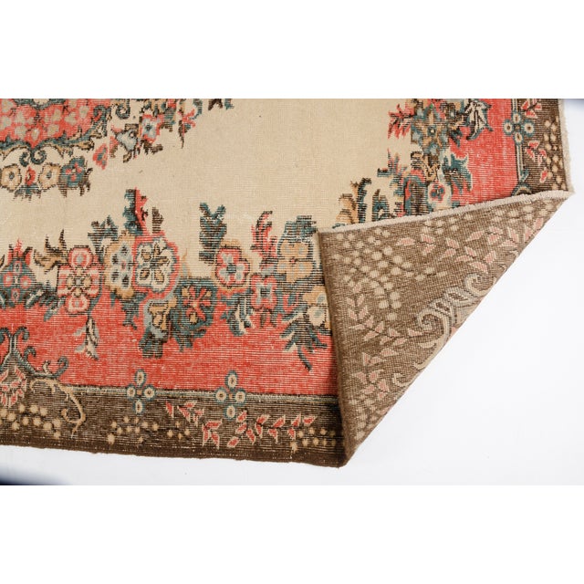 Textile Mid 20th Century Turkish Home Living Tribal Carpet For Sale - Image 7 of 10