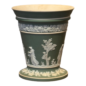 Wedgwood Green Jasperware Jardinière