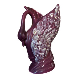 Haeger Mid-Century Swan Vase For Sale