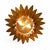 Palmette Gold Murano Glass Ceiling Light from Barovier & Toso, 1950s For Sale - Image 4 of 6