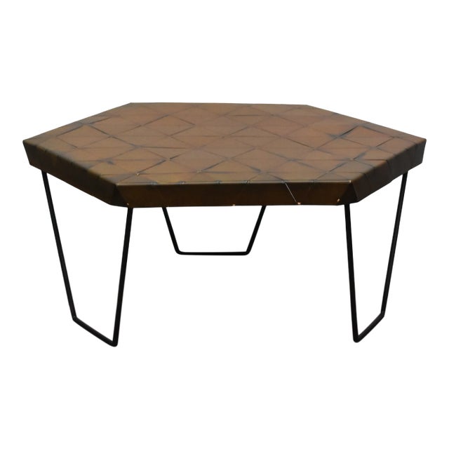 Oblik Studio Contemporary Hexagonal Coffee Table For Sale